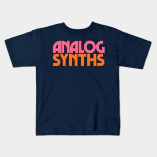 Analog Synths //////\\\\\\ Kids T-Shirt